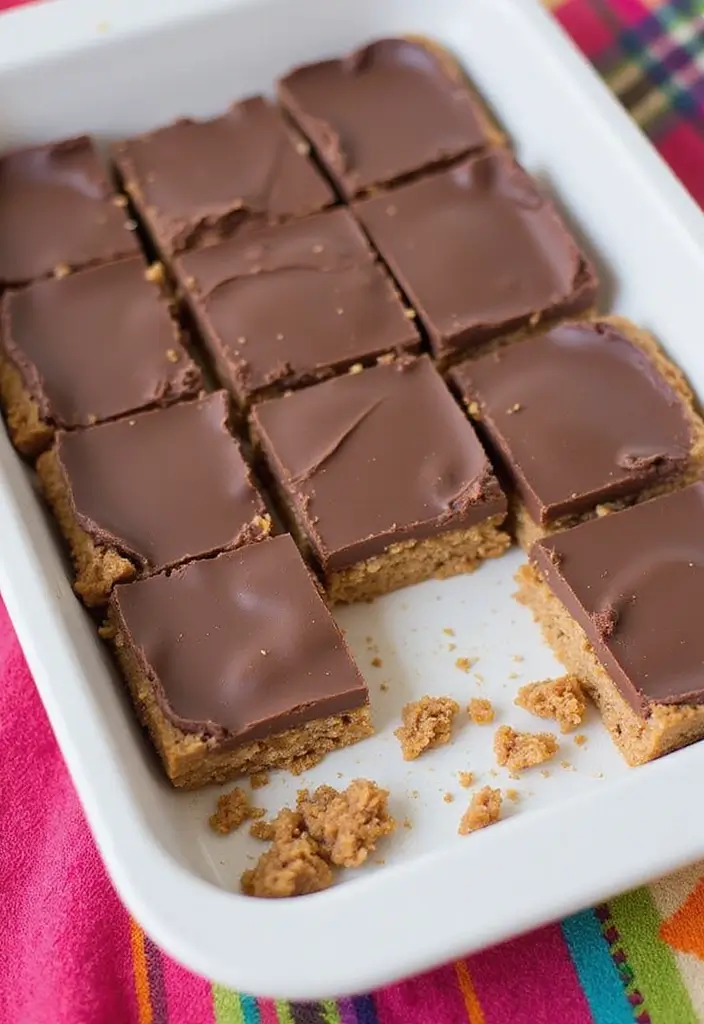 25 Chocolate Peanut Butter Dessert Recipes That Are Simply Irresistible 133 25 Chocolate Peanut Butter Dessert Recipes That Are Simply Irresistible - 21. Chocolate Peanut Butter Snack Bars