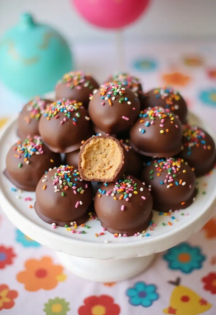 25 Chocolate Peanut Butter Dessert Recipes That Are Simply Irresistible 140 25 Chocolate Peanut Butter Dessert Recipes That Are Simply Irresistible - 22. Chocolate Peanut Butter Cake Pops