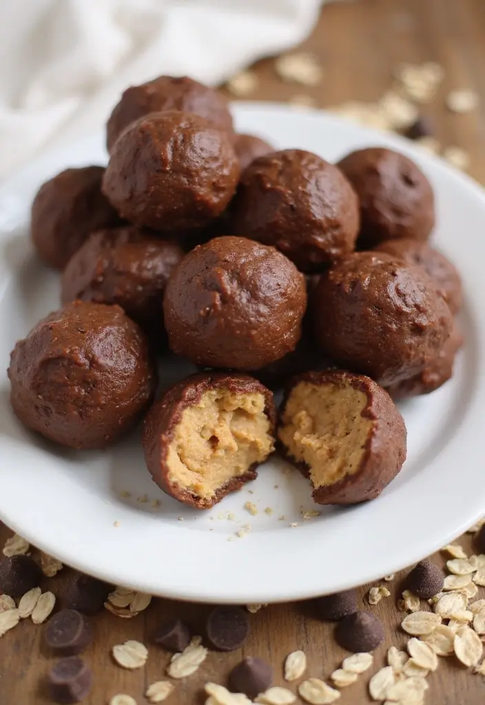 25 Chocolate Peanut Butter Dessert Recipes That Are Simply Irresistible 35 25 Chocolate Peanut Butter Dessert Recipes That Are Simply Irresistible - 7. Chocolate Peanut Butter Energy Balls