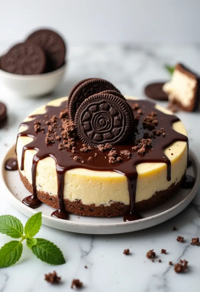 25 Cookies and Cream Dessert Recipes You’ll Crave Again and Again - 1. No-Bake Cookies and Cream Cheesecake