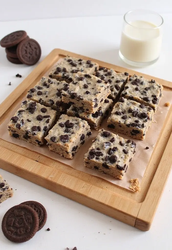 25 Cookies and Cream Dessert Recipes You’ll Crave Again and Again - 16. Cookies and Cream Snack Bars