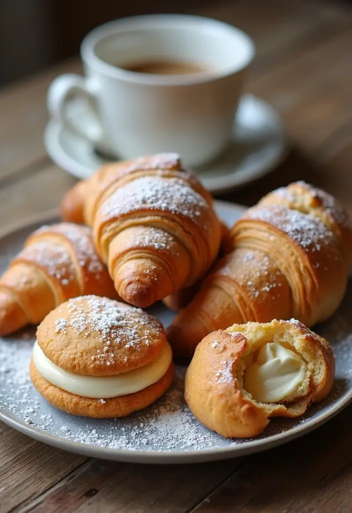 25 Cookies and Cream Dessert Recipes You’ll Crave Again and Again - 22. Cookies and Cream Croissants