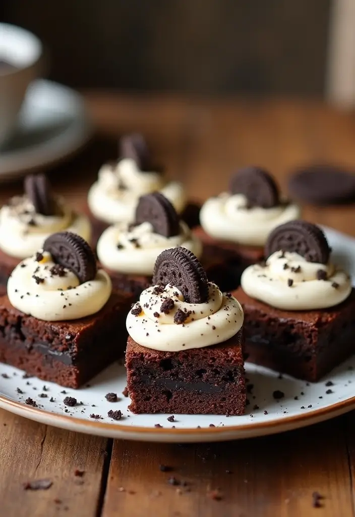 25 Cookies and Cream Dessert Recipes You’ll Crave Again and Again - 4. Cookies and Cream Brownies