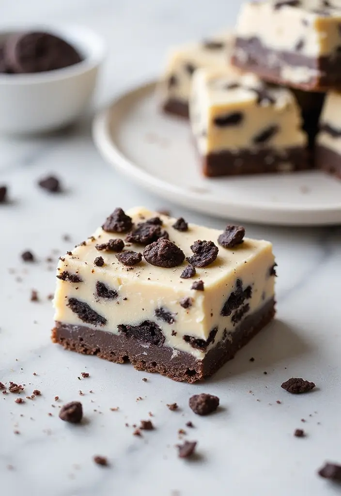 25 Cookies and Cream Dessert Recipes You’ll Crave Again and Again - 9. Cookies and Cream Fudge