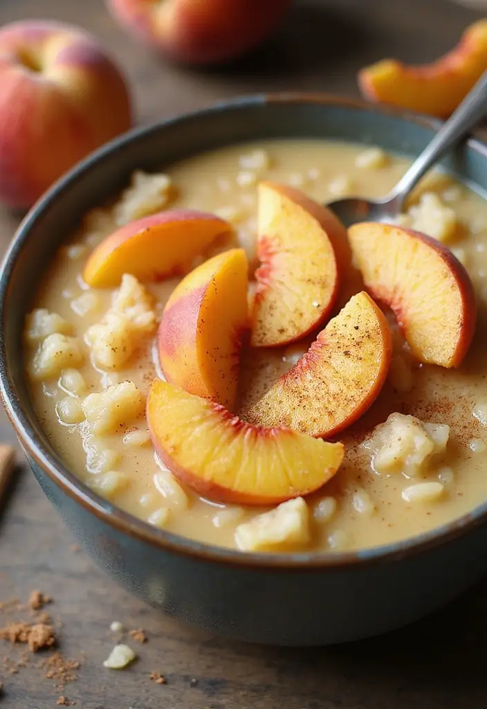 25 Dessert Recipes Using Canned Peaches for Instant Flavor 80 25 Dessert Recipes Using Canned Peaches for Instant Flavor - 14. Peach Rice Pudding