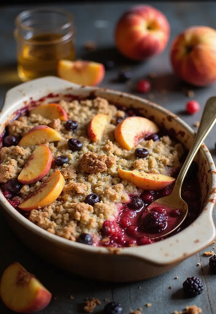 25 Dessert Recipes Using Canned Peaches for Instant Flavor 99 25 Dessert Recipes Using Canned Peaches for Instant Flavor - 17. Peach and Berry Crisp