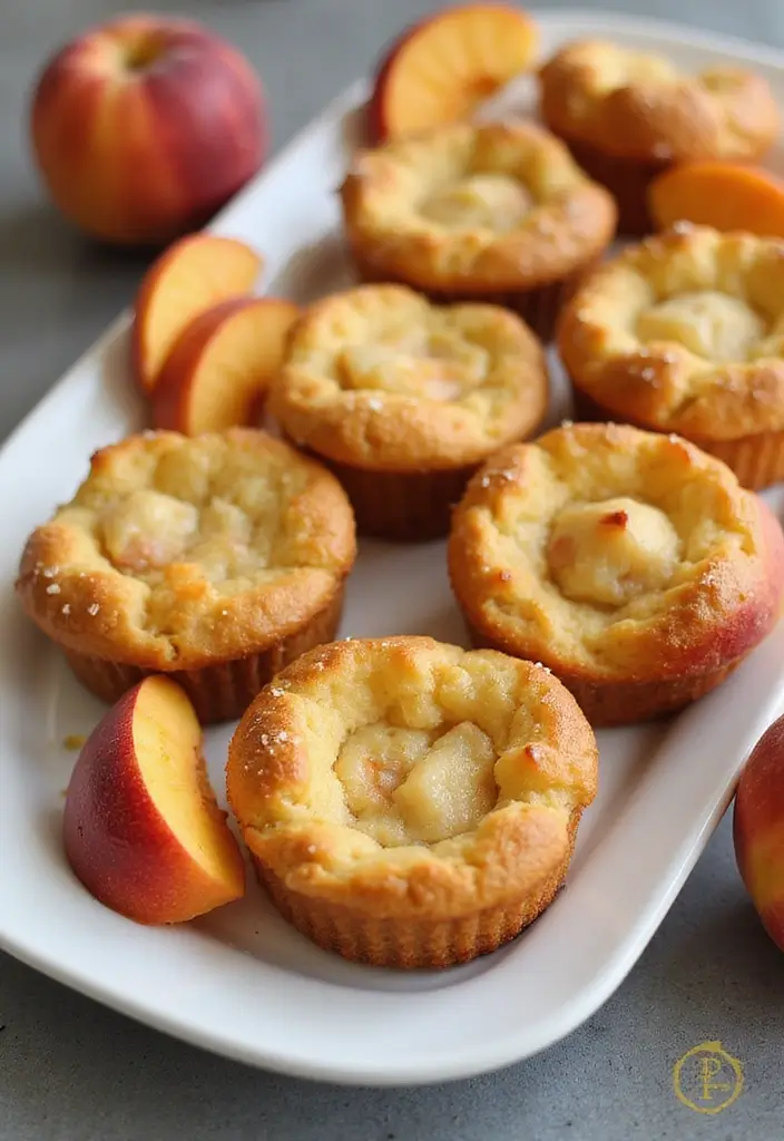 25 Dessert Recipes Using Canned Peaches for Instant Flavor 106 25 Dessert Recipes Using Canned Peaches for Instant Flavor - 18. Peach Muffin Tops