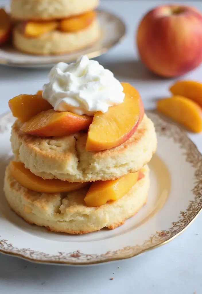 25 Dessert Recipes Using Canned Peaches for Instant Flavor 120 25 Dessert Recipes Using Canned Peaches for Instant Flavor - 20. Peach Biscuit Shortcakes
