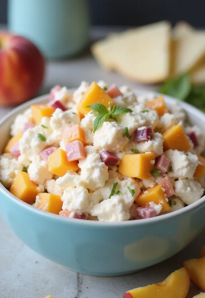 25 Dessert Recipes Using Canned Peaches for Instant Flavor 148 25 Dessert Recipes Using Canned Peaches for Instant Flavor - 24. Peach Fluff Salad