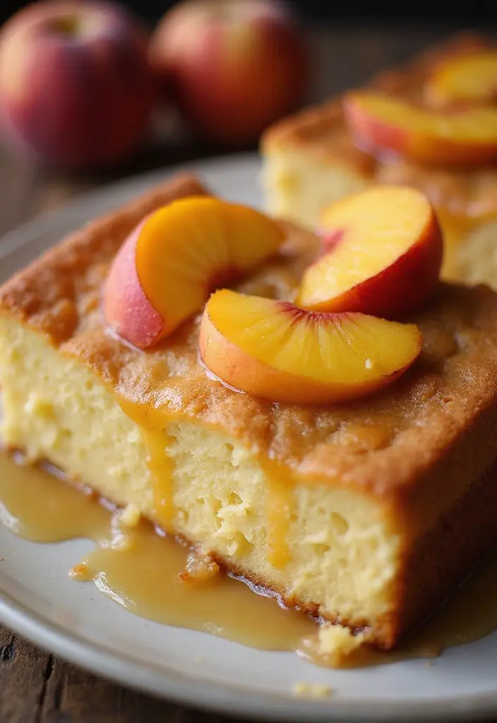 25 Dessert Recipes Using Canned Peaches for Instant Flavor 41 25 Dessert Recipes Using Canned Peaches for Instant Flavor - 7. Peach Pudding Cake