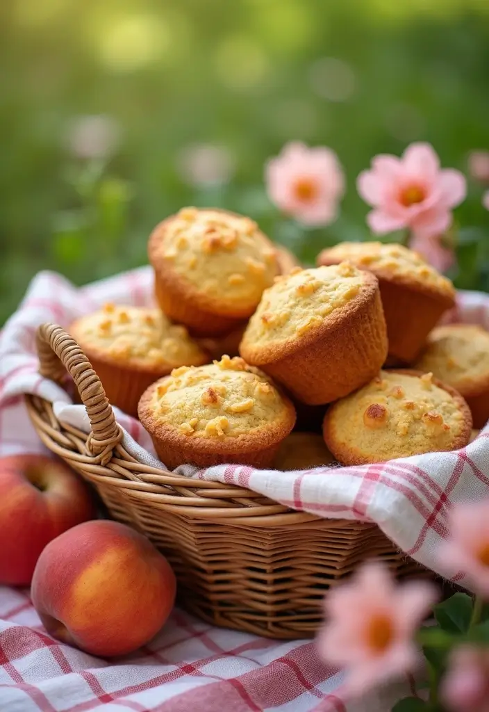 25 Dessert Recipes Using Canned Peaches for Instant Flavor 51 25 Dessert Recipes Using Canned Peaches for Instant Flavor - 9. Peach Muffins