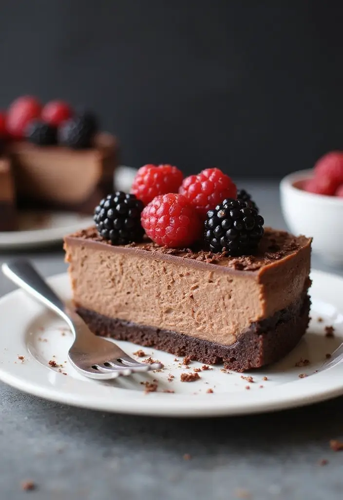 25 Dessert Recipes with Cocoa Powder That Are Simple Yet Decadent 68 25 Dessert Recipes with Cocoa Powder That Are Simple Yet Decadent - 12. No-Bake Chocolate Cheesecake