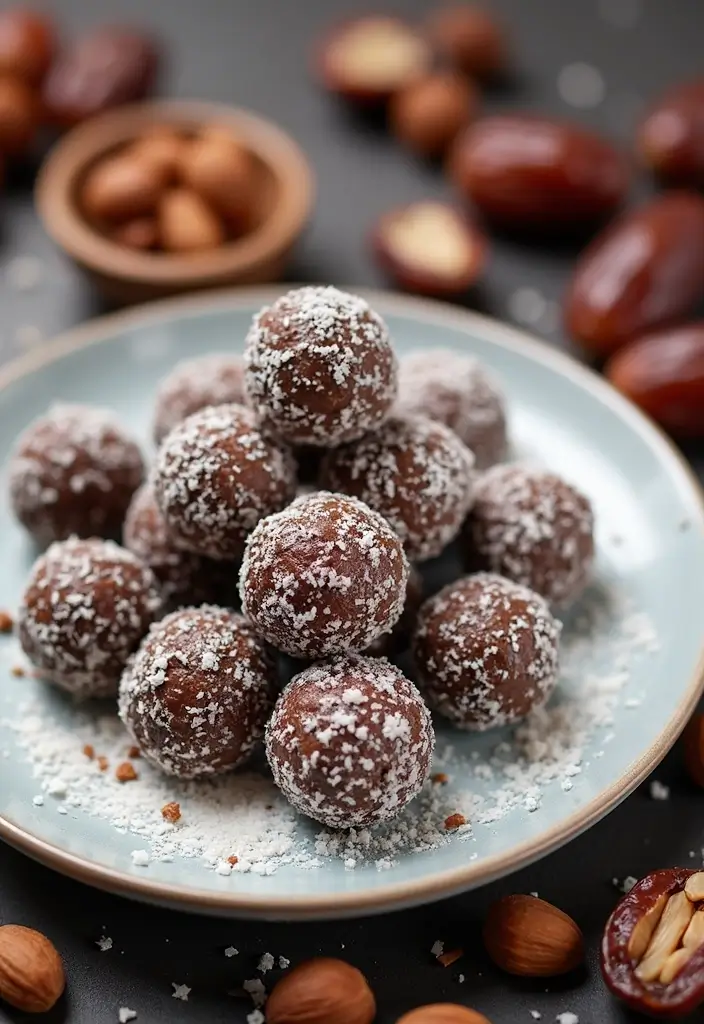 25 Dessert Recipes with Cocoa Powder That Are Simple Yet Decadent 134 25 Dessert Recipes with Cocoa Powder That Are Simple Yet Decadent - 22. Chocolate Date Balls