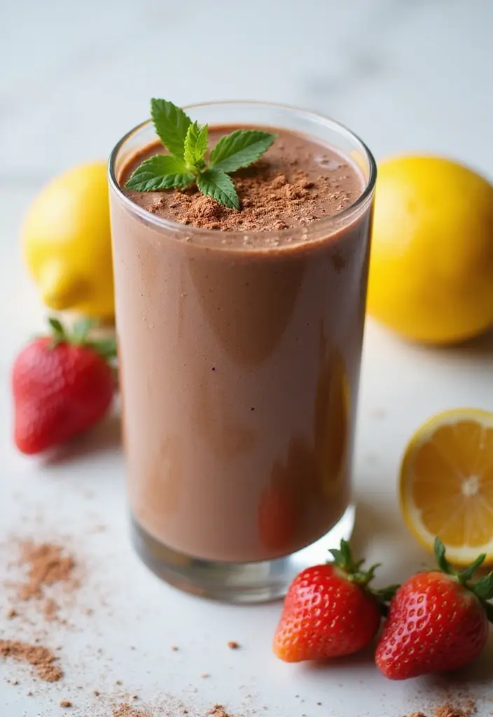 25 Dessert Recipes with Cocoa Powder That Are Simple Yet Decadent 155 25 Dessert Recipes with Cocoa Powder That Are Simple Yet Decadent - 25. Healthy Chocolate Smoothie