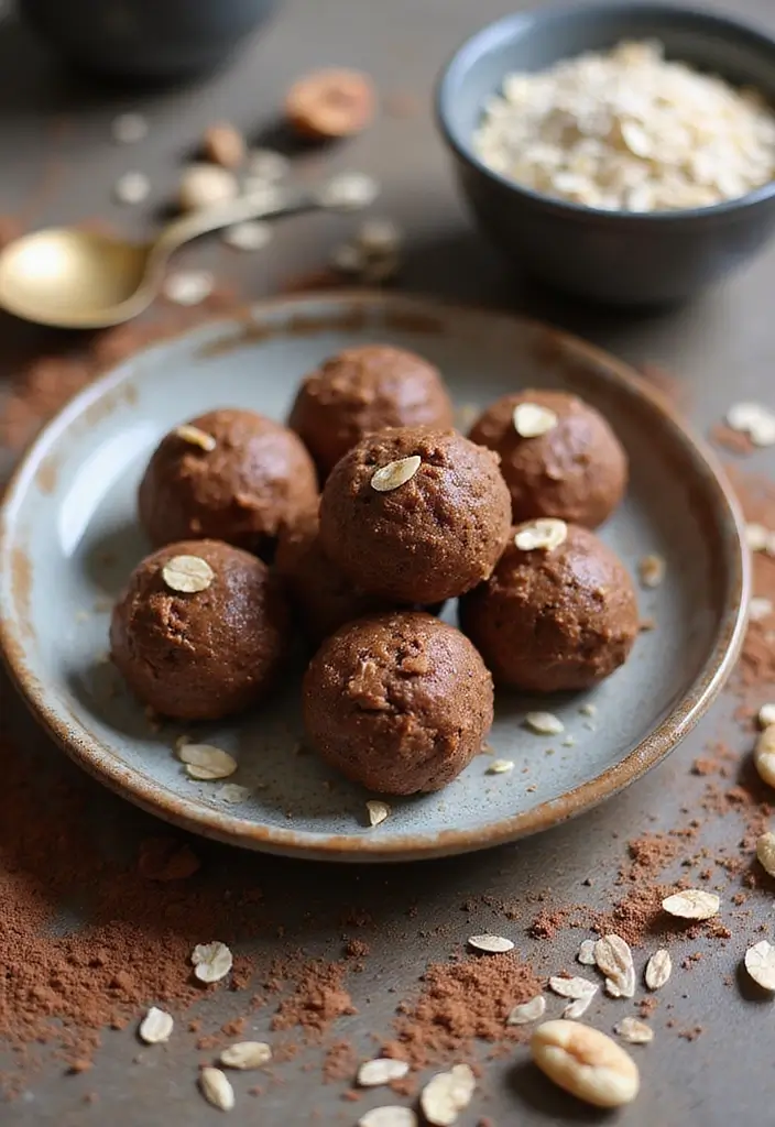 25 Dessert Recipes with Cocoa Powder That Are Simple Yet Decadent 21 25 Dessert Recipes with Cocoa Powder That Are Simple Yet Decadent - 5. Cocoa Powder Energy Bites