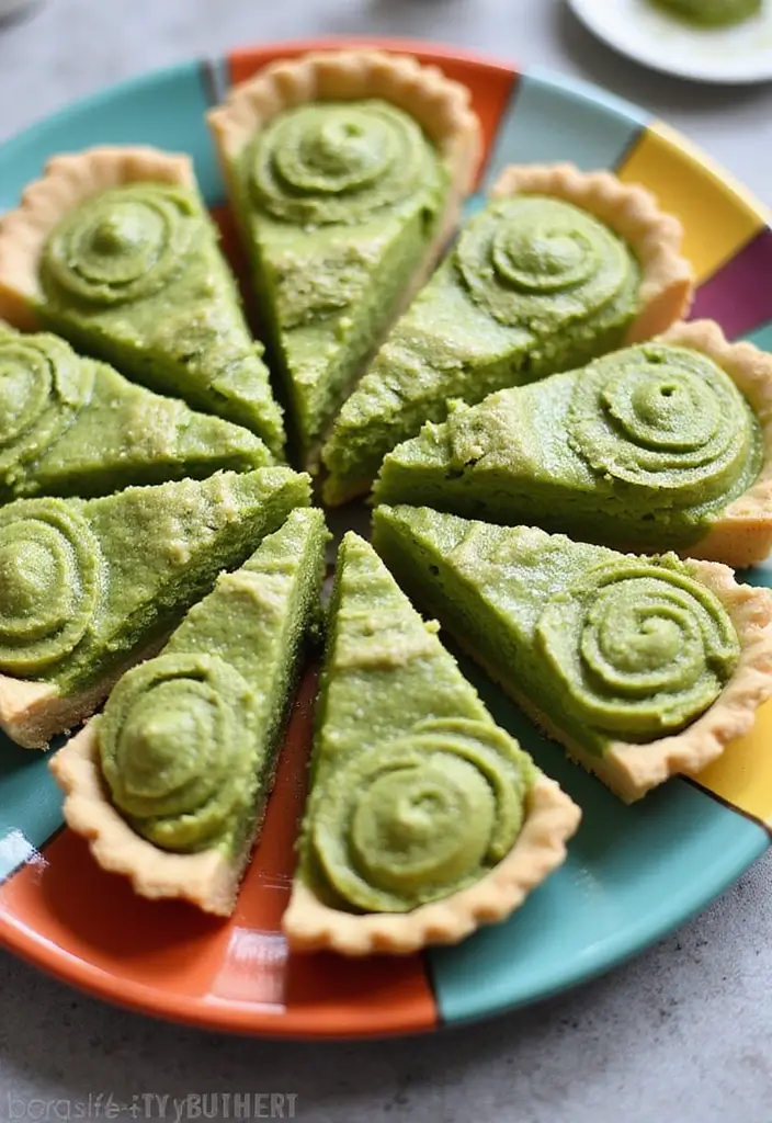 25 Dessert Recipes with Pie Crust That Go Beyond Pies 77 25 Dessert Recipes with Pie Crust That Go Beyond Pies - 13. Matcha Green Tea Pie Crust Pinwheels