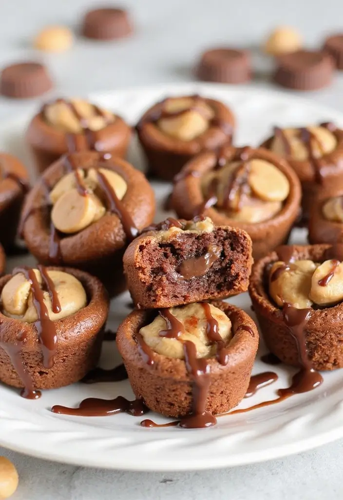 25 Dessert Recipes with Pie Crust That Go Beyond Pies 124 25 Dessert Recipes with Pie Crust That Go Beyond Pies - 20. Peanut Butter Cup Pie Crust Brownie Bites