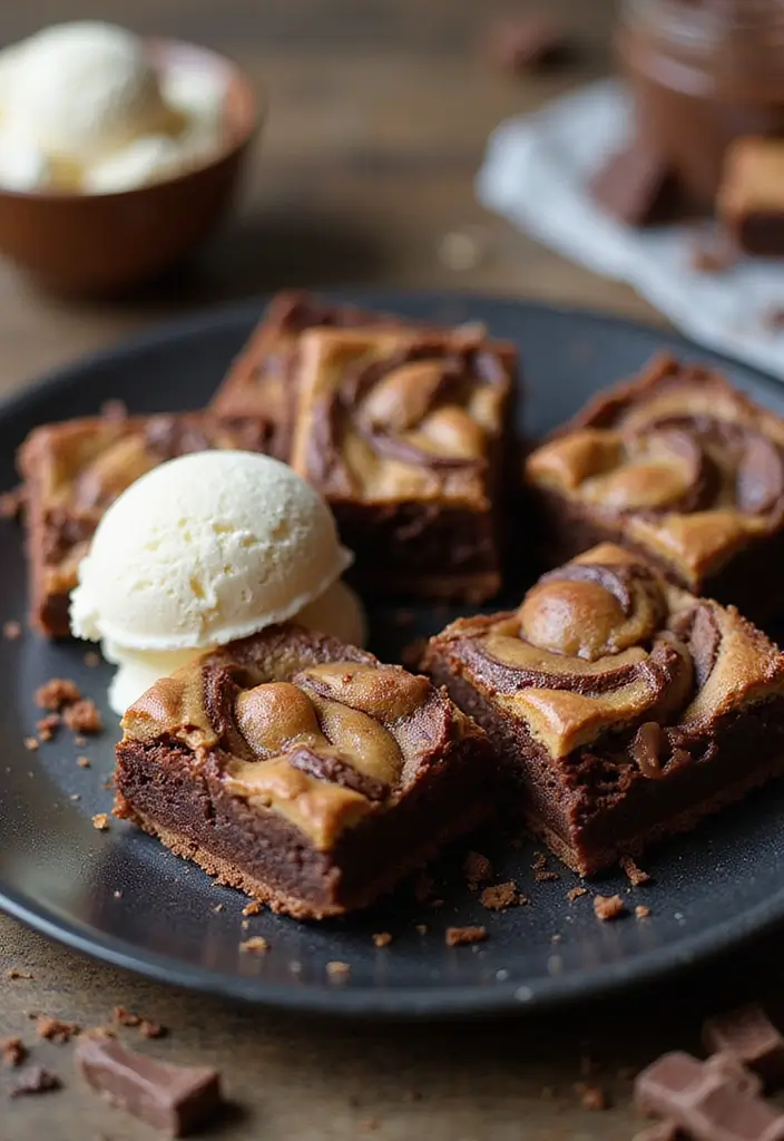 25 Dessert Recipes with Pie Crust That Go Beyond Pies 44 25 Dessert Recipes with Pie Crust That Go Beyond Pies - 8. Nutella Swirled Pie Crust Brownies