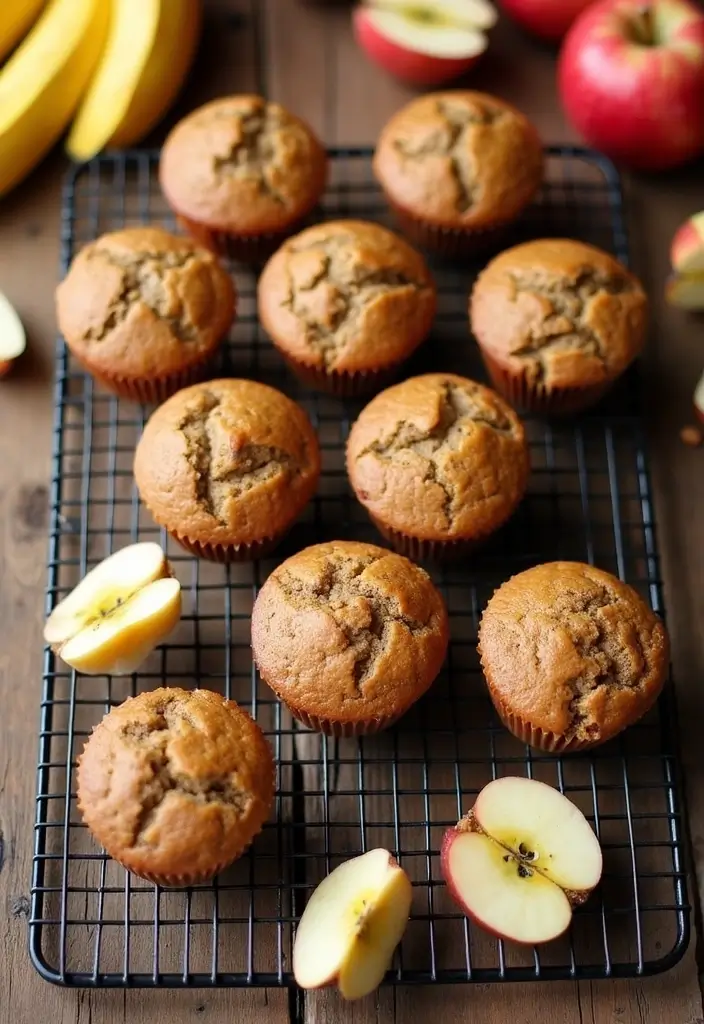 25 Easy Baked Apple Dessert Recipes for Cozy Nights 64 25 Easy Baked Apple Dessert Recipes for Cozy Nights - 10. Apple Banana Muffins