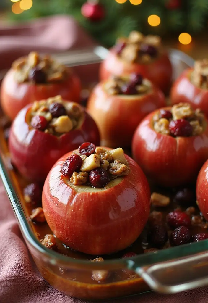 25 Easy Baked Apple Dessert Recipes for Cozy Nights 78 25 Easy Baked Apple Dessert Recipes for Cozy Nights - 12. Baked Apples with Cranberries