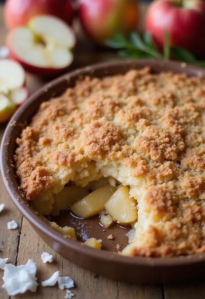 25 Easy Baked Apple Dessert Recipes for Cozy Nights 106 25 Easy Baked Apple Dessert Recipes for Cozy Nights - 16. Apple Coconut Crumble