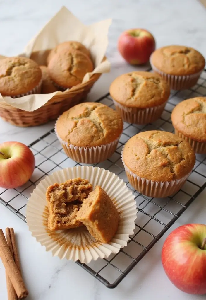 25 Easy Baked Apple Dessert Recipes for Cozy Nights 113 25 Easy Baked Apple Dessert Recipes for Cozy Nights - 17. Apple Spice Muffins