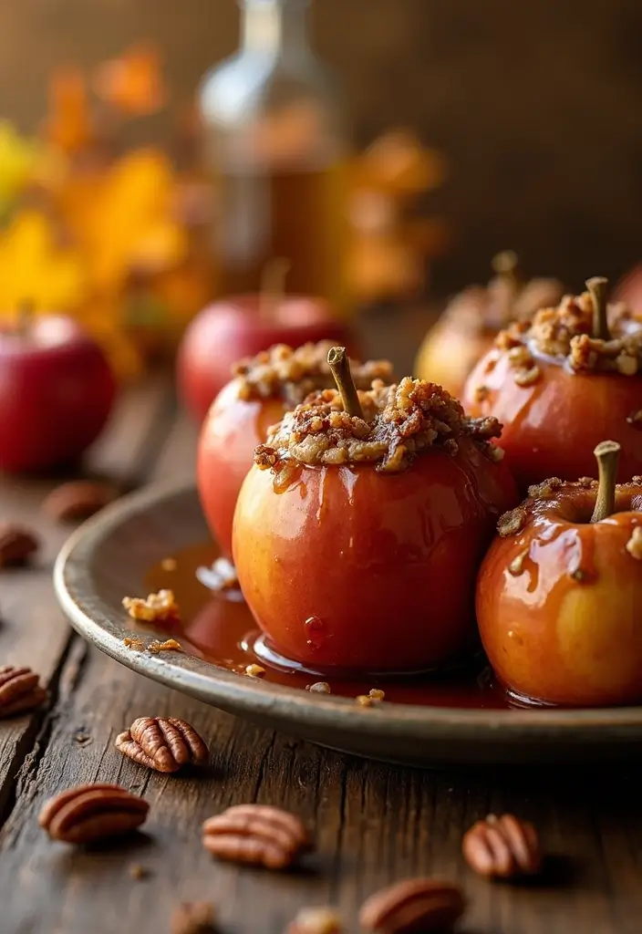 25 Easy Baked Apple Dessert Recipes for Cozy Nights 15 25 Easy Baked Apple Dessert Recipes for Cozy Nights - 3. Maple Pecan Baked Apples