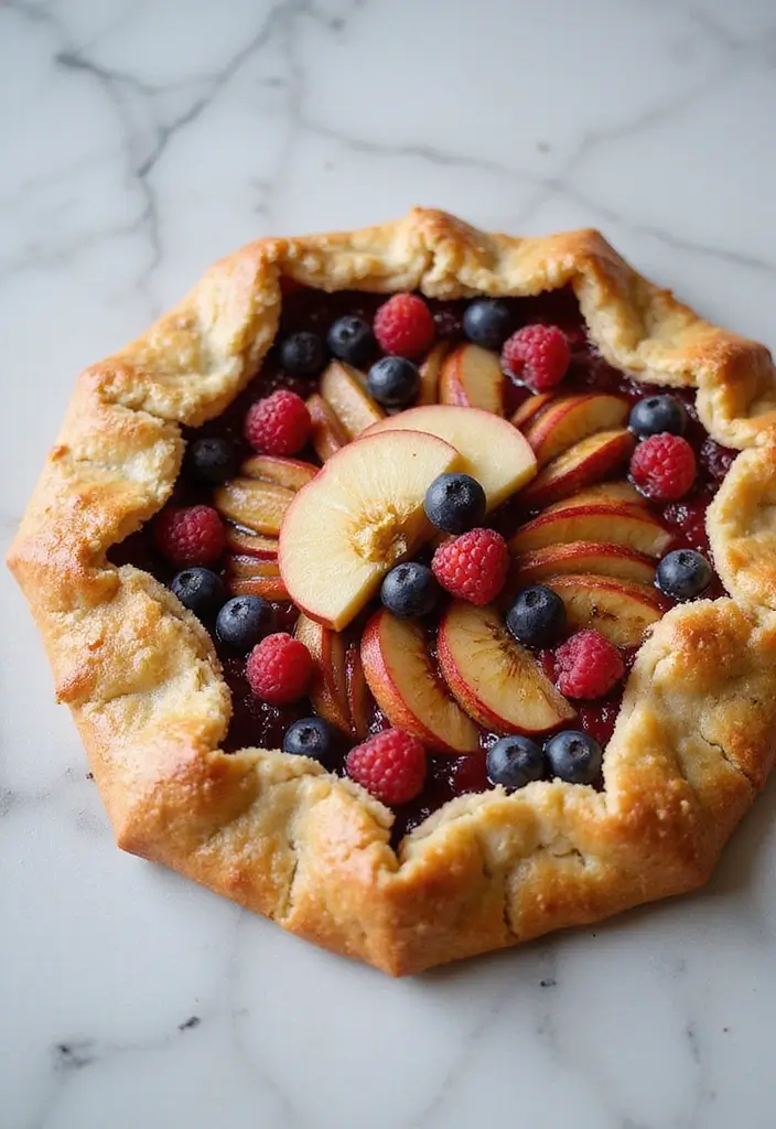 25 Easy Baked Apple Dessert Recipes for Cozy Nights 22 25 Easy Baked Apple Dessert Recipes for Cozy Nights - 4. Apple and Berry Galette