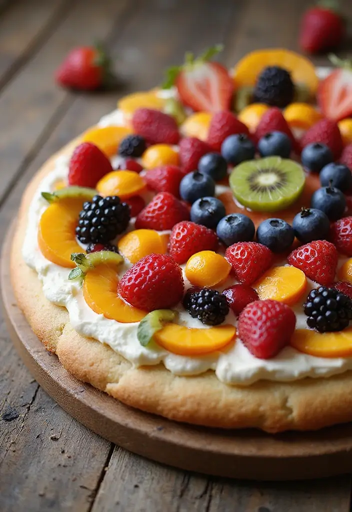 25 Easy Dessert Recipes Using Cake Mixes for Effortless Baking 84 25 Easy Dessert Recipes Using Cake Mixes for Effortless Baking - 14. Cake Mix Fruit Pizza