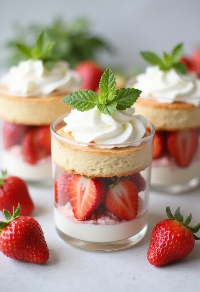 25 Easy Dessert Recipes for a Crowd That Everyone Will Love 18 25 Easy Dessert Recipes for a Crowd That Everyone Will Love - 4. Strawberry Shortcake Cups