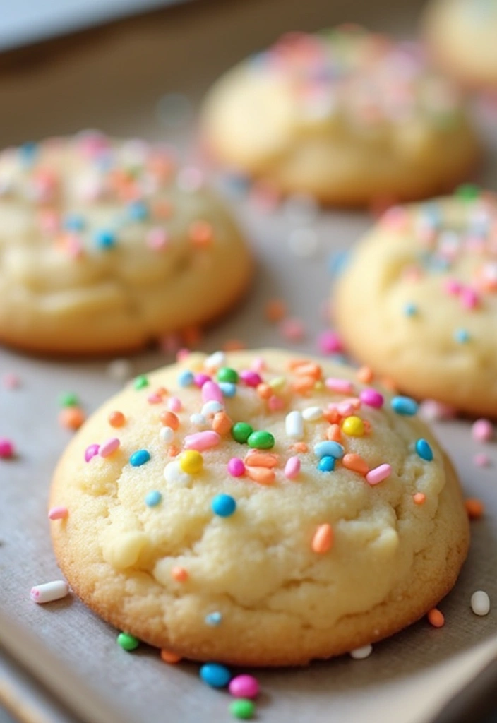 25 Easy Dessert Recipes for a Crowd That Everyone Will Love 32 25 Easy Dessert Recipes for a Crowd That Everyone Will Love - 6. Funfetti Cake Mix Cookies