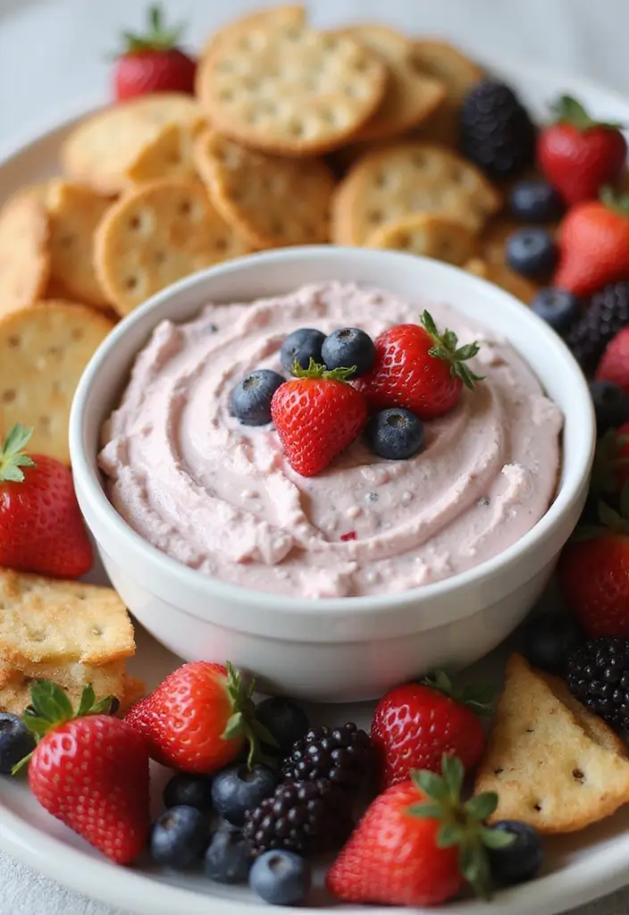25 Easy Keto Dessert Recipes Using Only 3 Ingredients - 12. Berry Cream Cheese Dip