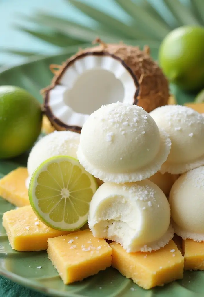 25 Easy Keto Dessert Recipes Using Only 3 Ingredients - 19. Coconut Lime Fat Bombs