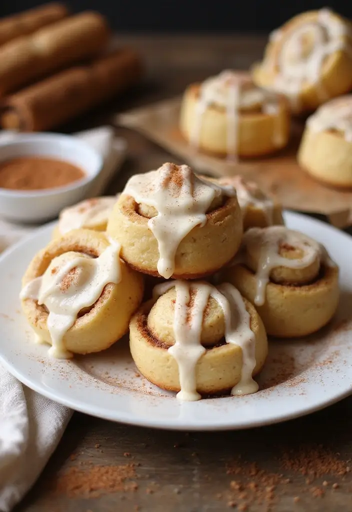 25 Easy Keto Dessert Recipes Using Only 3 Ingredients - 21. Cinnamon Roll Bites