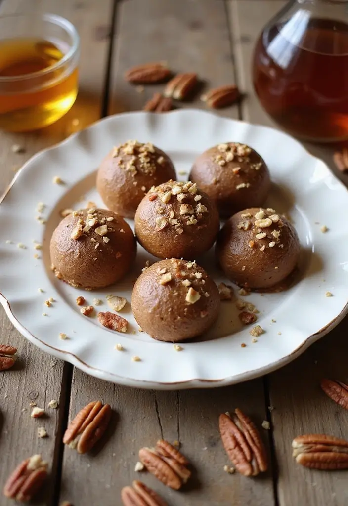 25 Easy Keto Dessert Recipes Using Only 3 Ingredients - 24. Maple Pecan Fat Bombs