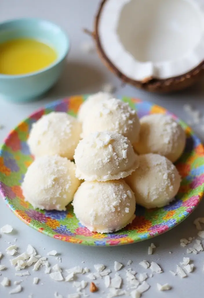25 Easy Keto Dessert Recipes Using Only 3 Ingredients - 3. Coconut Fat Bombs