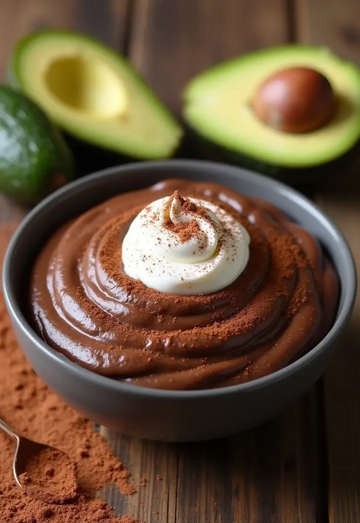 25 Easy Keto Dessert Recipes Using Only 3 Ingredients - 7. Chocolate Avocado Pudding