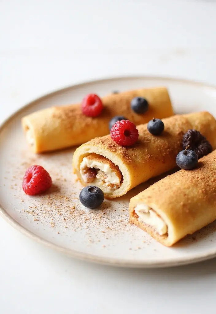25 Easy Keto Dessert Recipes Using Only 3 Ingredients - 8. Cinnamon Cream Cheese Roll-Ups