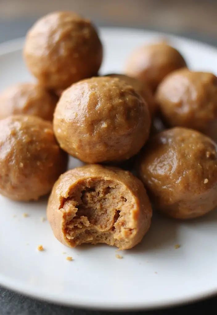 25 Easy Low Calorie Dessert Recipes That Still Feel Indulgent 27 25 Easy Low Calorie Dessert Recipes That Still Feel Indulgent - 5. Almond Butter Protein Balls