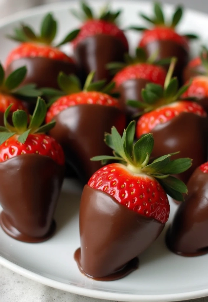 25 Easy Low Calorie Dessert Recipes That Still Feel Indulgent 55 25 Easy Low Calorie Dessert Recipes That Still Feel Indulgent - 9. Chocolate-Dipped Strawberries