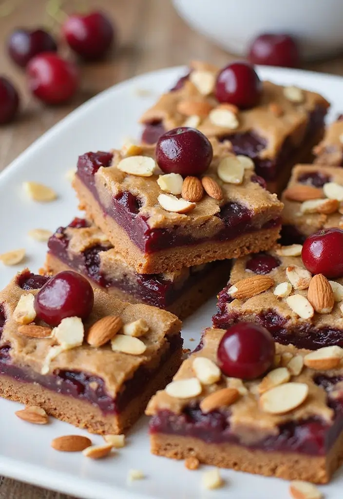 25 Easy No-Bake Dessert Recipes with Few Ingredients Anyone Can Make 105 25 Easy No-Bake Dessert Recipes with Few Ingredients Anyone Can Make - 17. No-Bake Cherry Almond Bars