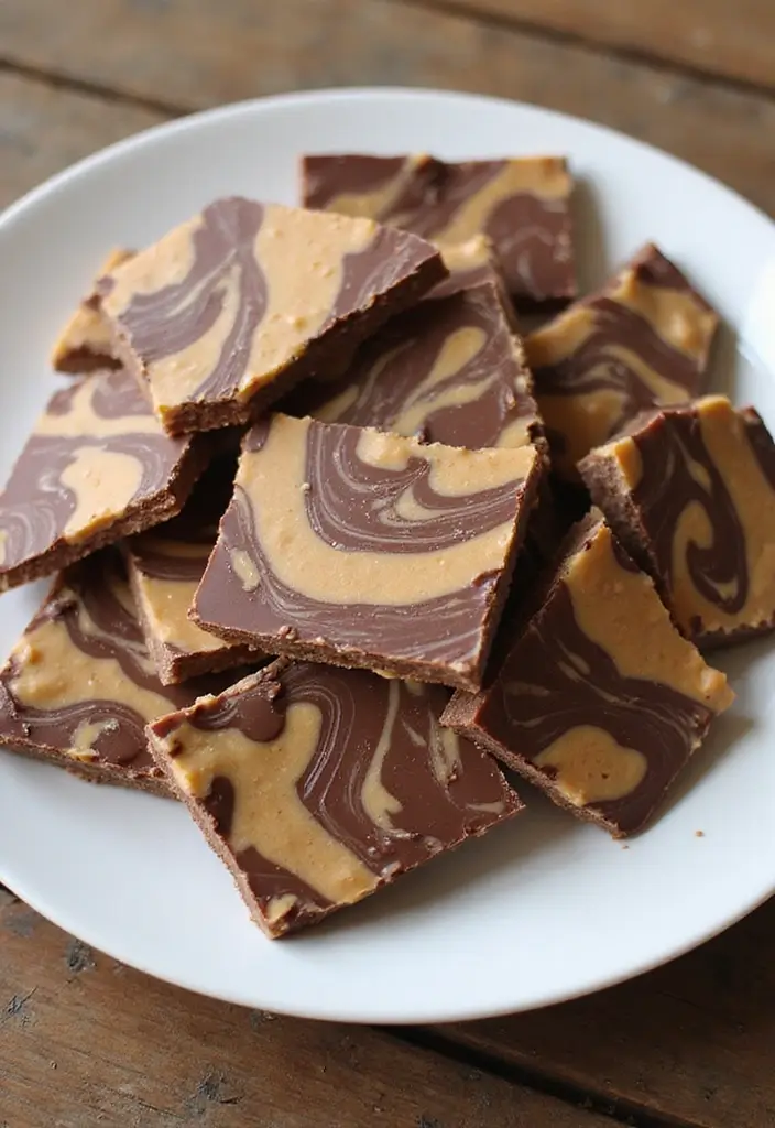 25 Easy Peanut Butter Dessert Recipes for Quick Sweet Fixes 20 25 Easy Peanut Butter Dessert Recipes for Quick Sweet Fixes - 4. Peanut Butter Chocolate Bark