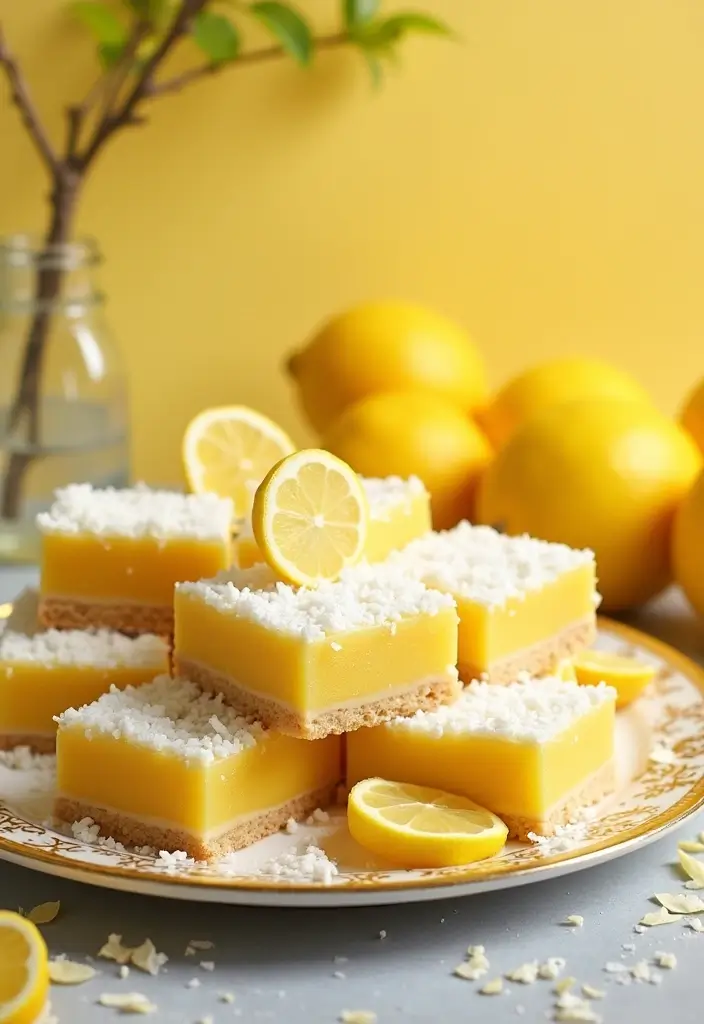 25 Gluten-Free Dessert Bar Recipes for a Crowd Perfect for Parties and Potlucks 6 25 Gluten-Free Dessert Bar Recipes for a Crowd Perfect for Parties and Potlucks - 2. Lemon Coconut Bliss Bars