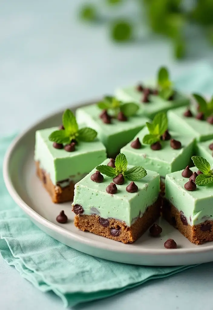 25 Gluten-Free Dessert Bar Recipes for a Crowd Perfect for Parties and Potlucks 132 25 Gluten-Free Dessert Bar Recipes for a Crowd Perfect for Parties and Potlucks - 22. Mint Chocolate Chip Bars