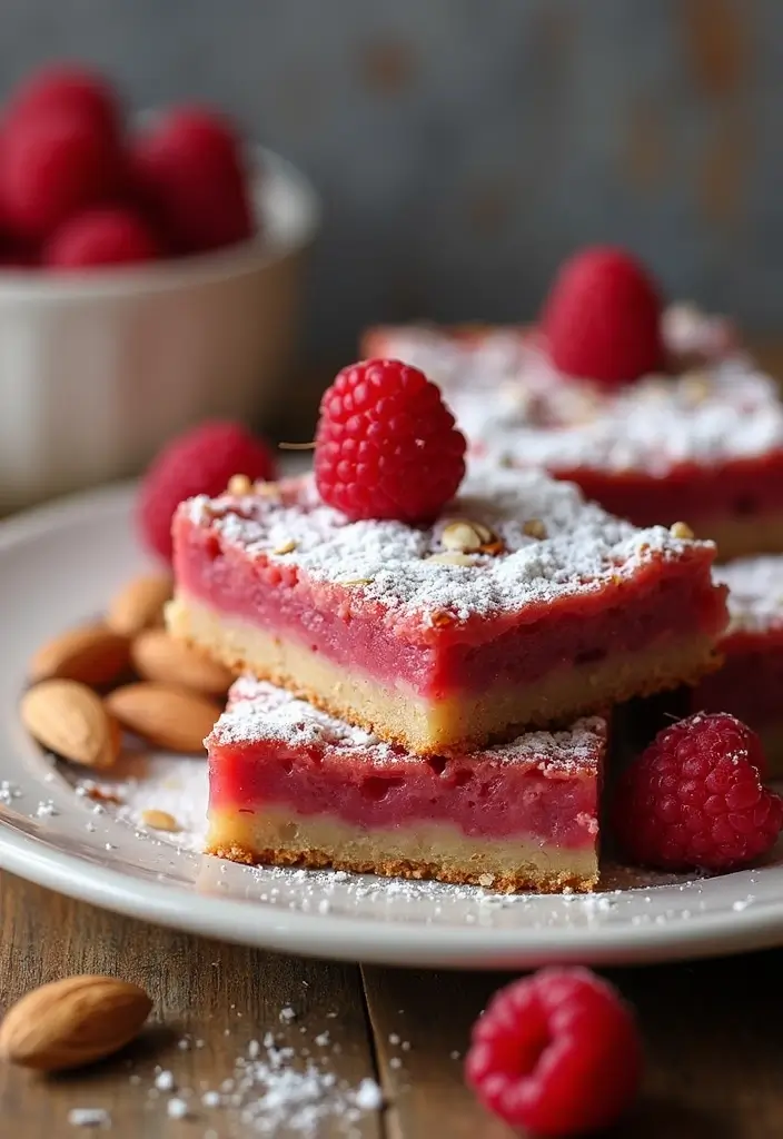 25 Gluten-Free Dessert Bar Recipes for a Crowd Perfect for Parties and Potlucks 16 25 Gluten-Free Dessert Bar Recipes for a Crowd Perfect for Parties and Potlucks - 4. Raspberry Almond Bars