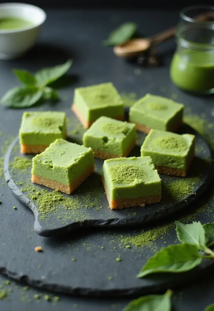 25 Gluten-Free Dessert Bar Recipes for a Crowd Perfect for Parties and Potlucks 30 25 Gluten-Free Dessert Bar Recipes for a Crowd Perfect for Parties and Potlucks - 6. Matcha Green Tea Bars