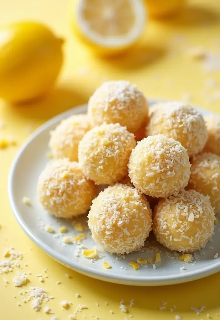 25 Healthy Dessert Recipes for One When You Want a Sweet Treat Solo 78 25 Healthy Dessert Recipes for One When You Want a Sweet Treat Solo - 13. Lemon Coconut Energy Balls