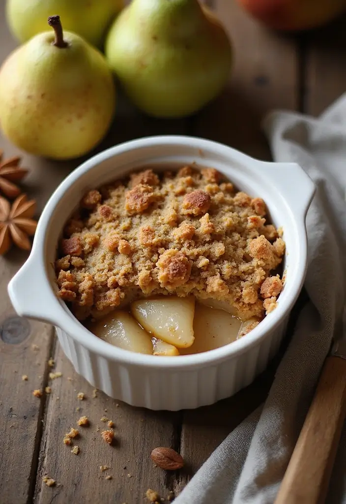 25 Healthy Dessert Recipes for One When You Want a Sweet Treat Solo 85 25 Healthy Dessert Recipes for One When You Want a Sweet Treat Solo - 14. Ginger Pear Crumble