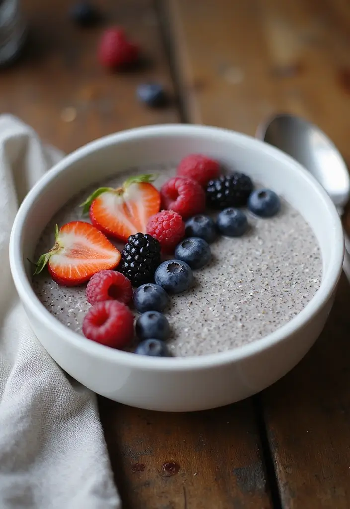 25 Healthy Dessert Recipes for One When You Want a Sweet Treat Solo 11 25 Healthy Dessert Recipes for One When You Want a Sweet Treat Solo - 3. Chia Seed Pudding with Berries