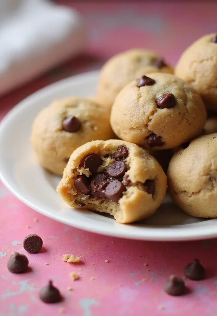 25 Simple 3-Ingredient Dessert Recipes You Can Whip Up Anytime 103 25 Simple 3-Ingredient Dessert Recipes You Can Whip Up Anytime - 17. Chocolate Chip Cookie Dough Bites